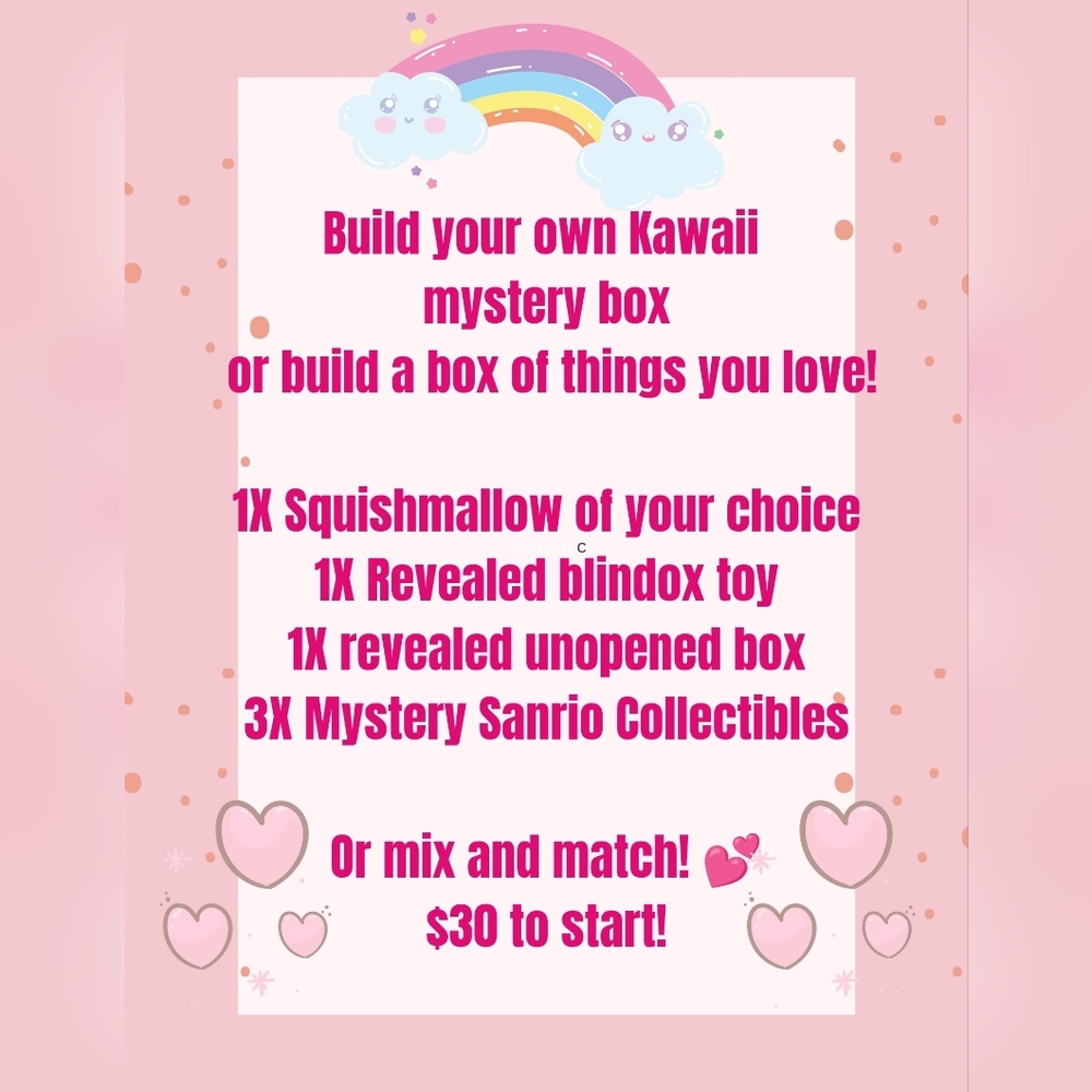 Sanrio Kawaii Surprise Box - Pink and White